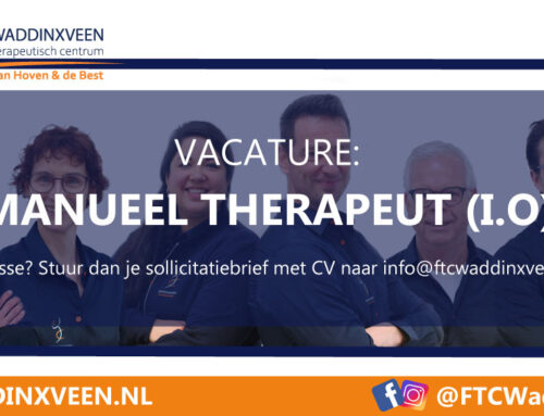 Vacature Manueel Therapeut (i.o.)